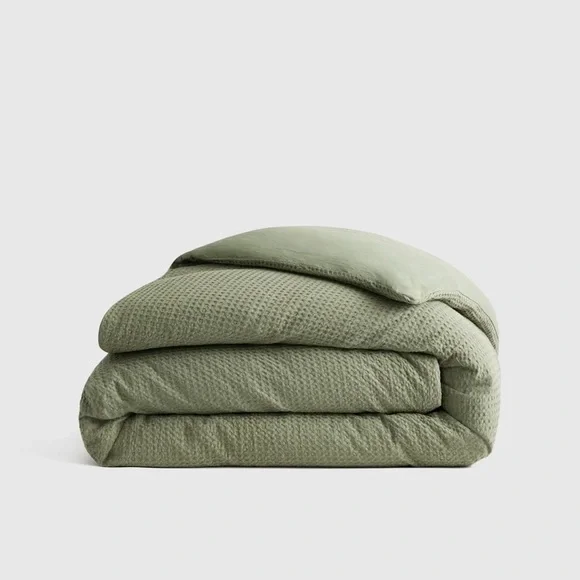 Quince Organic Luxe Honeycomb Duvet Cover - Picture 1 of 3